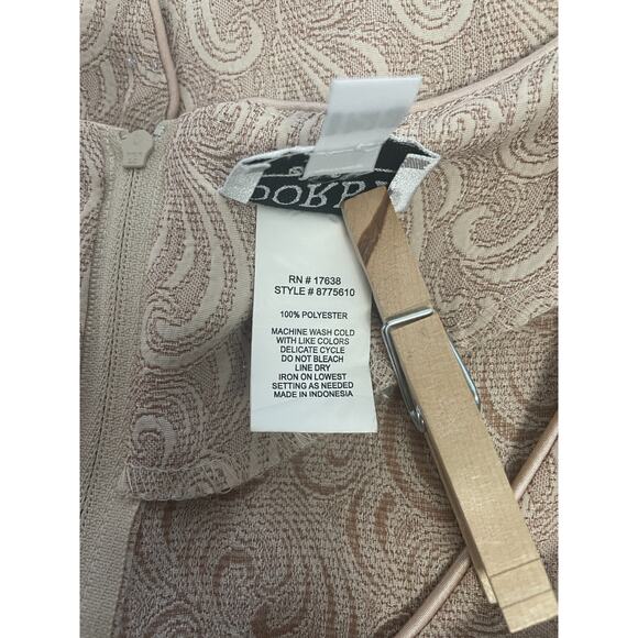 Dress Jacket 2 Piece Set Size 12 Petite 12P Beige Tan Minimal Monochromatic - Picture 10 of 16